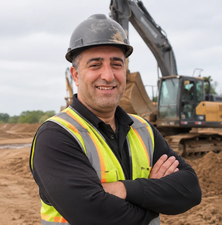 Global City Excavation crew and equipment on a Greater Toronto Area job site